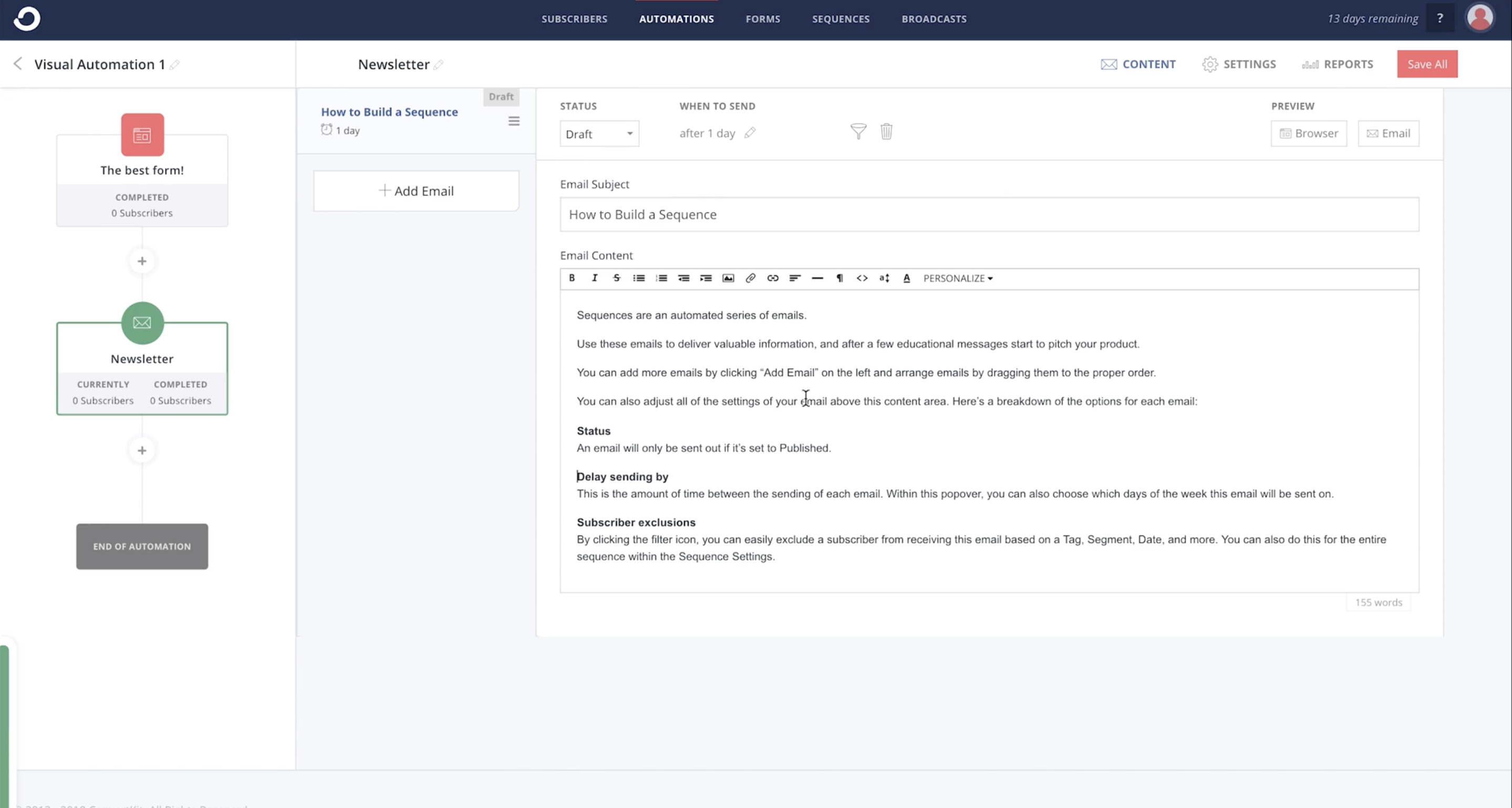 Visual Automations Feature Screenshot From Video Tutorial