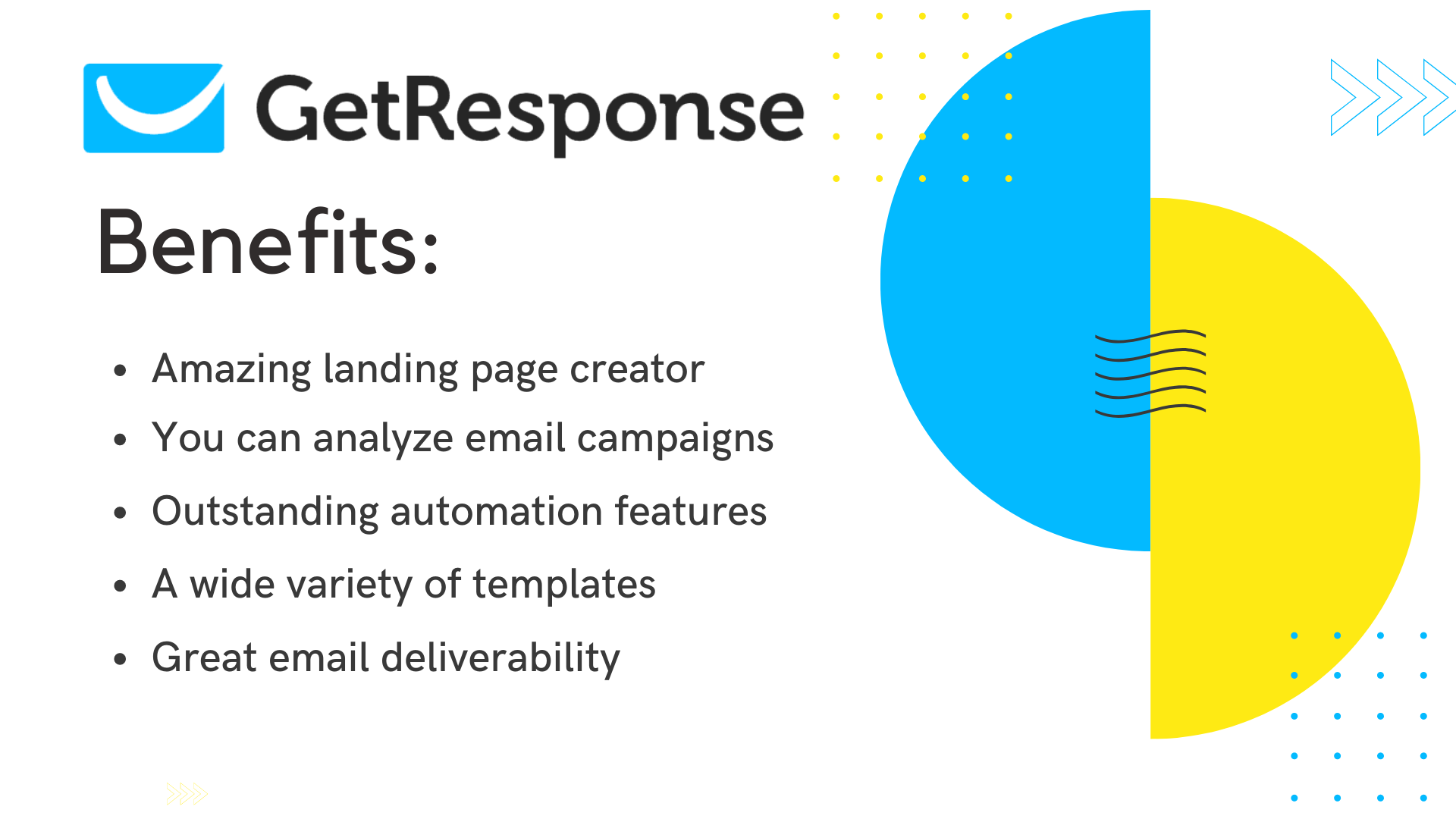 GetResponse Benefits Infographic